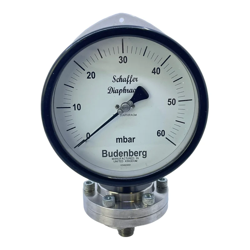 Budenberg 03463001 Manometer für industriellen Einsatz 0-60mBar Budenberg