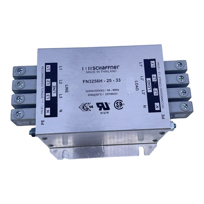 Schaffner FN3256H-25-33 Leistungsfilter für industriellen Einsatz 3x520/300VAC