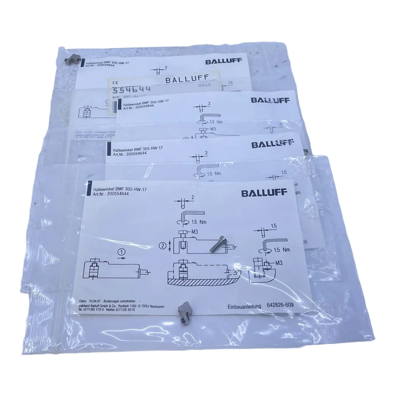 Balluff BMF305-HW-17 Haltewinkel für Sensoren 200554644 VE:4stk/pcs Haltewinkel