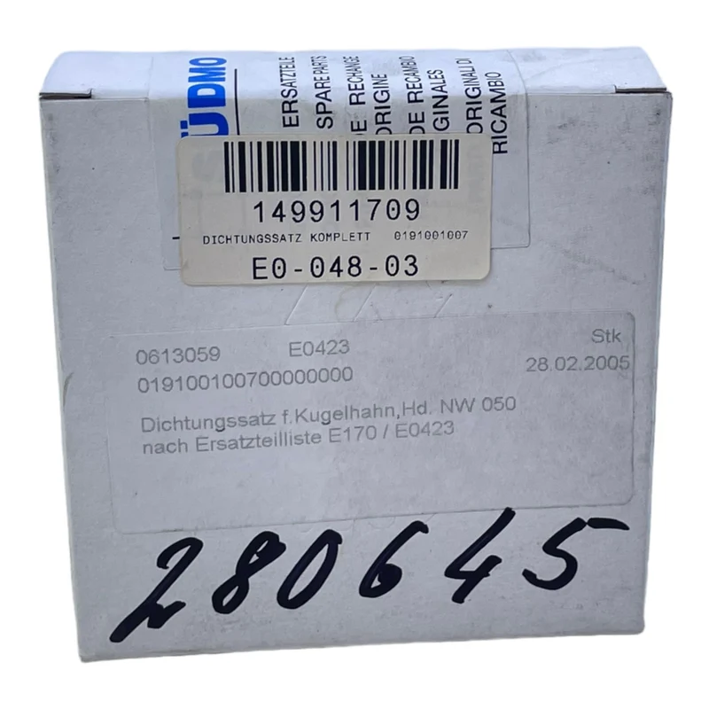 Suedmo 0191001007 Dichtungssatz für industriellen Einsatz Suedmo 0191001007