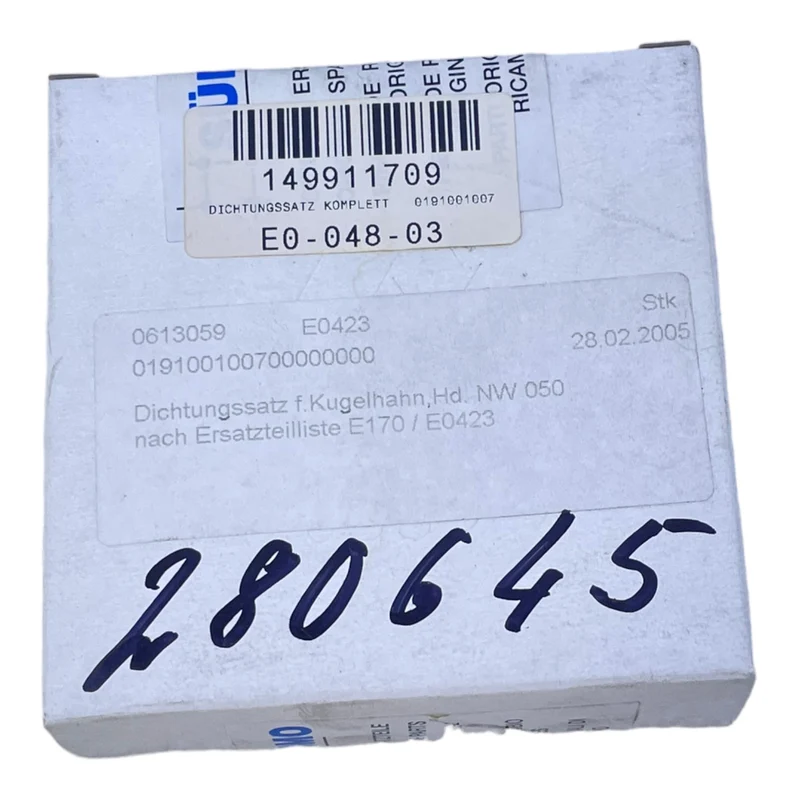 Suedmo 0191001007 Dichtungssatz für industriellen Einsatz Suedmo 0191001007