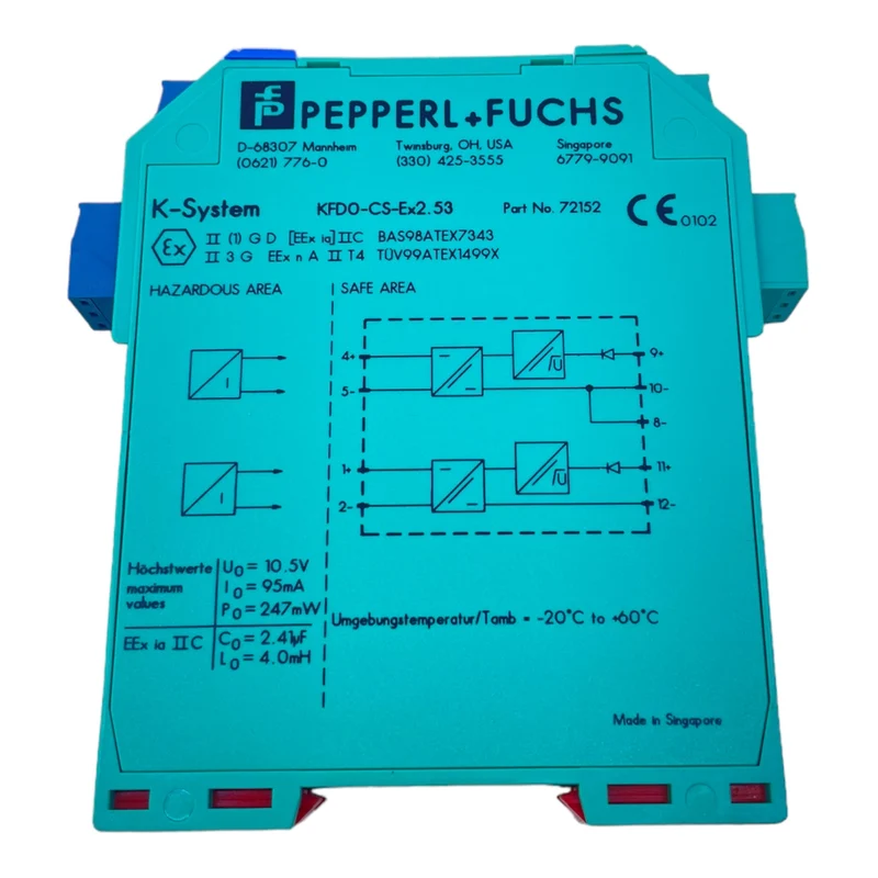 Pepperl+Fuchs KFD0-CS-Ex2.53 Ausgangstreiber/Repeater Ausgangstreiber 72152