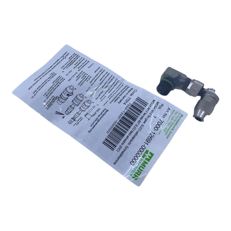 Murr 7000-12691-0000000 M12 Bu. 90° A-kod. Schneidklemmanschluss 3LED VE:5stk/pc