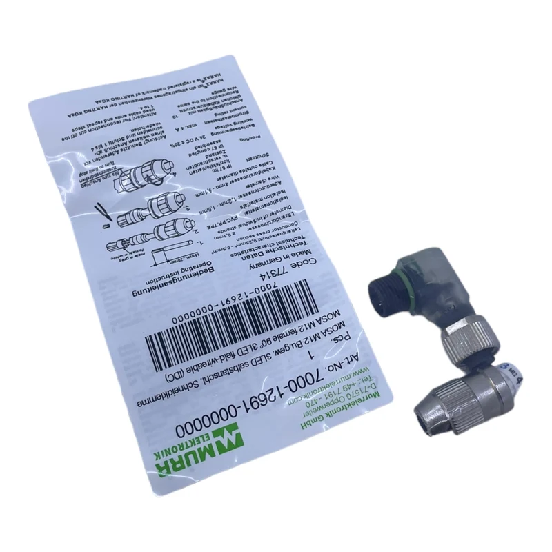 Murr 7000-12691-0000000 M12 Bu. 90° A-kod. Schneidklemmanschluss 3LED VE:5stk/pc