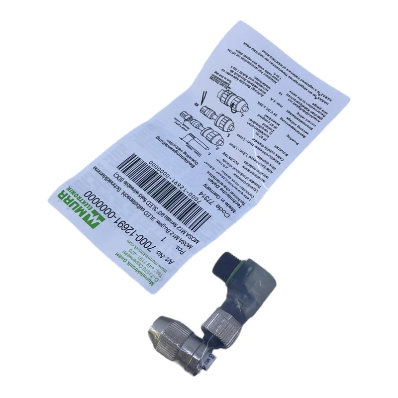 Murr 7000-12691-0000000 M12 Bu. 90° A-kod. Schneidklemmanschluss 3LED VE:5stk/pc