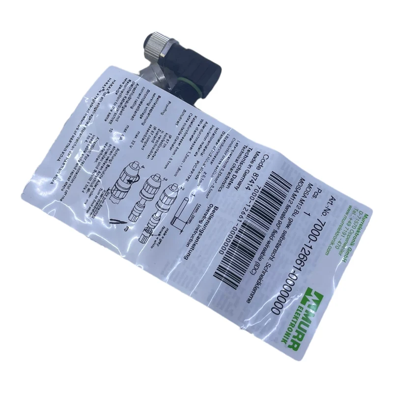Murr 7000-12661-0000000 M12 Bu. 90° A-kod. Schneidklemmanschluss VE:5stk/pcs