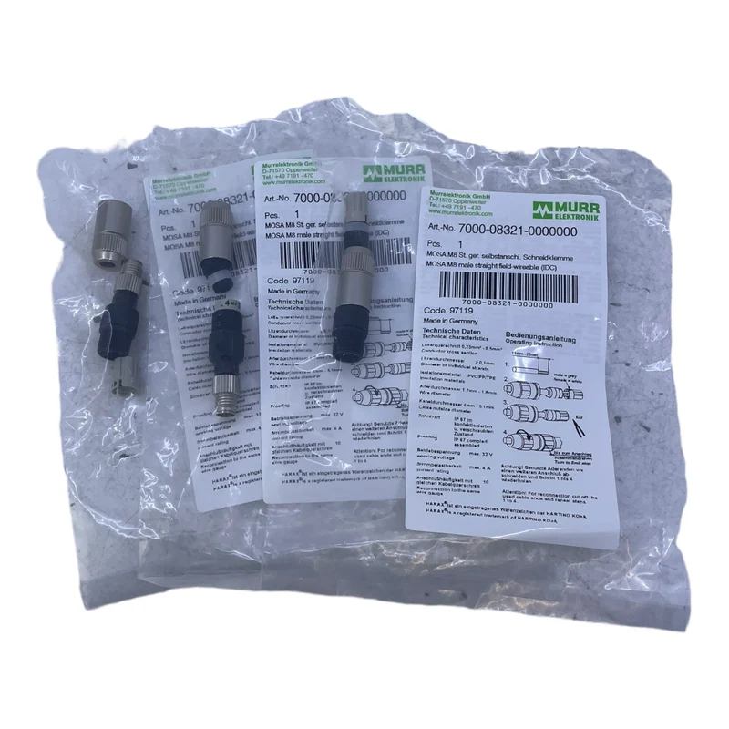 Murr 7000-08321-0000000 Verbindungsstecker für industriellen Einsatz VE:3stk/pcs