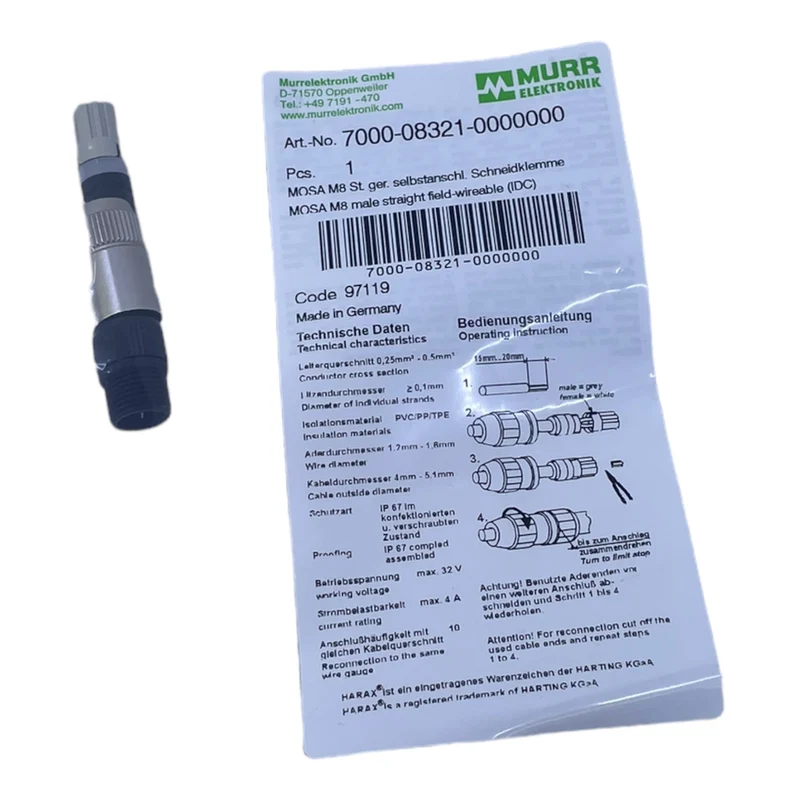 Murr 7000-08321-0000000 Verbindungsstecker für industriellen Einsatz VE:3stk/pcs