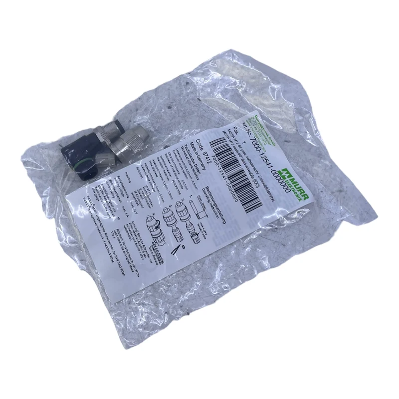 Murr 7000-12541-0000000 M12 St. 90° A-kod. Schneidklemmanschluss VE:6stk/pcs