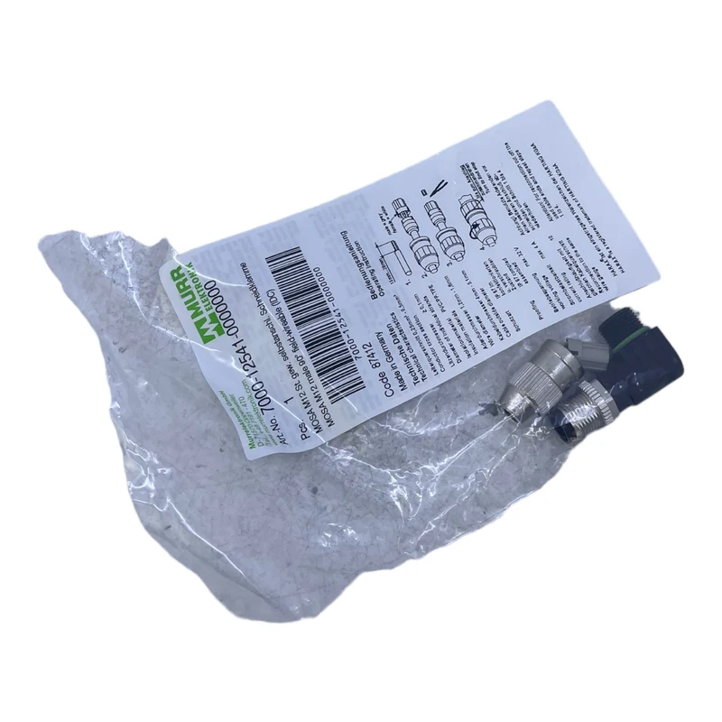Murr 7000-12541-0000000 M12 St. 90° A-kod. Schneidklemmanschluss VE:6stk/pcs