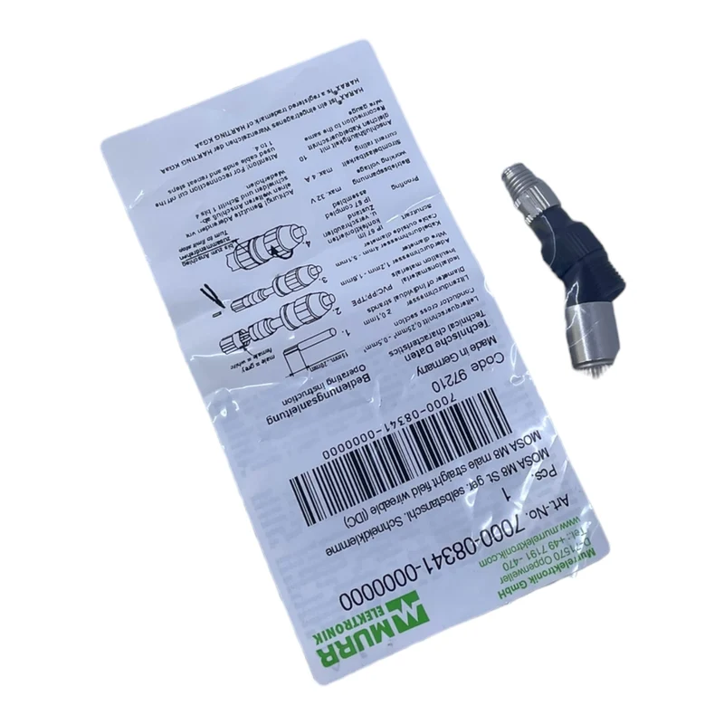 Murr 7000-08341-0000000 M8 St. 0° A-kod. Schneidklemmanschluss VE:13stk/pcs