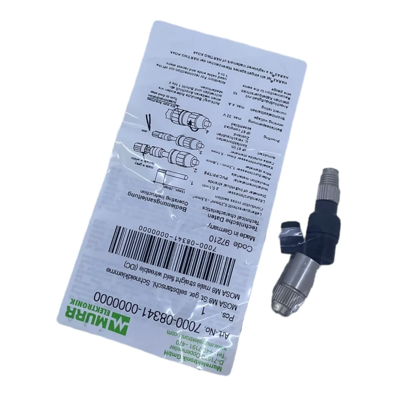 Murr 7000-08341-0000000 M8 St. 0° A-kod. Schneidklemmanschluss VE:13stk/pcs