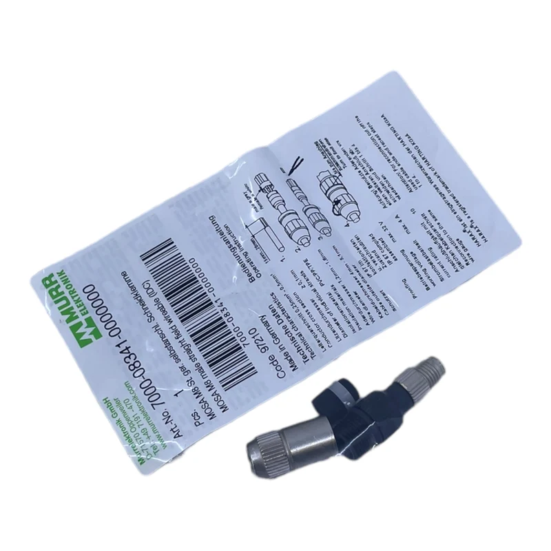 Murr 7000-08341-0000000 M8 St. 0° A-kod. Schneidklemmanschluss VE:13stk/pcs