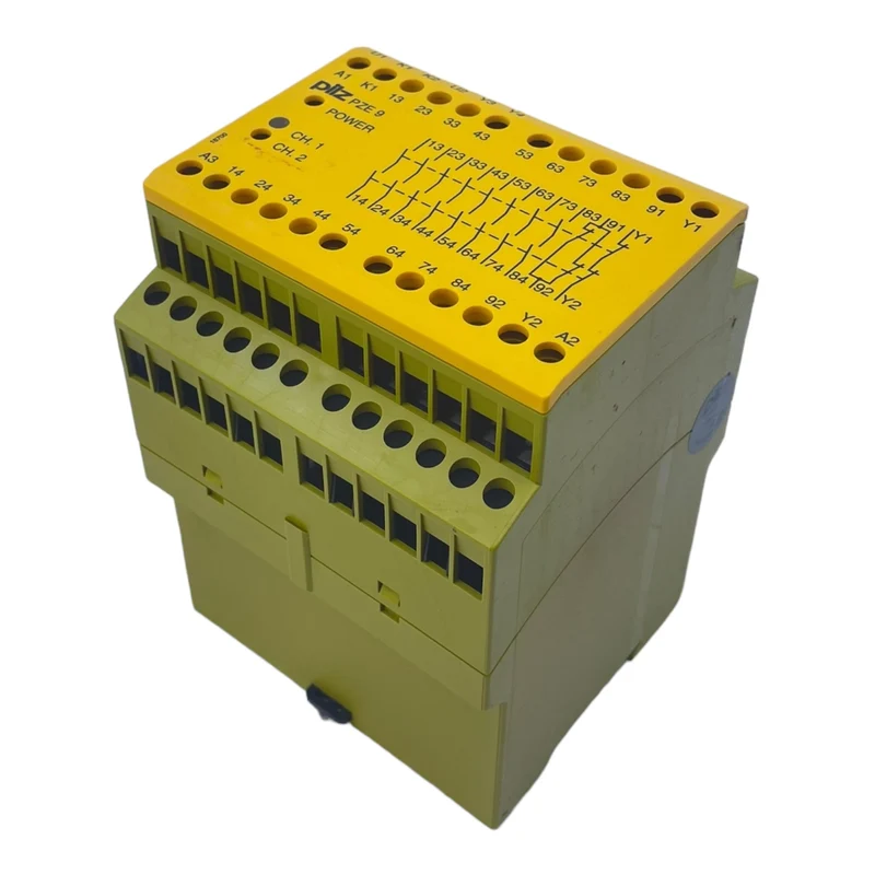 Pilz PZE 9 24VDC 8n/o 1n/c Sicherheitsrelais für industriellen Einsatz 774150