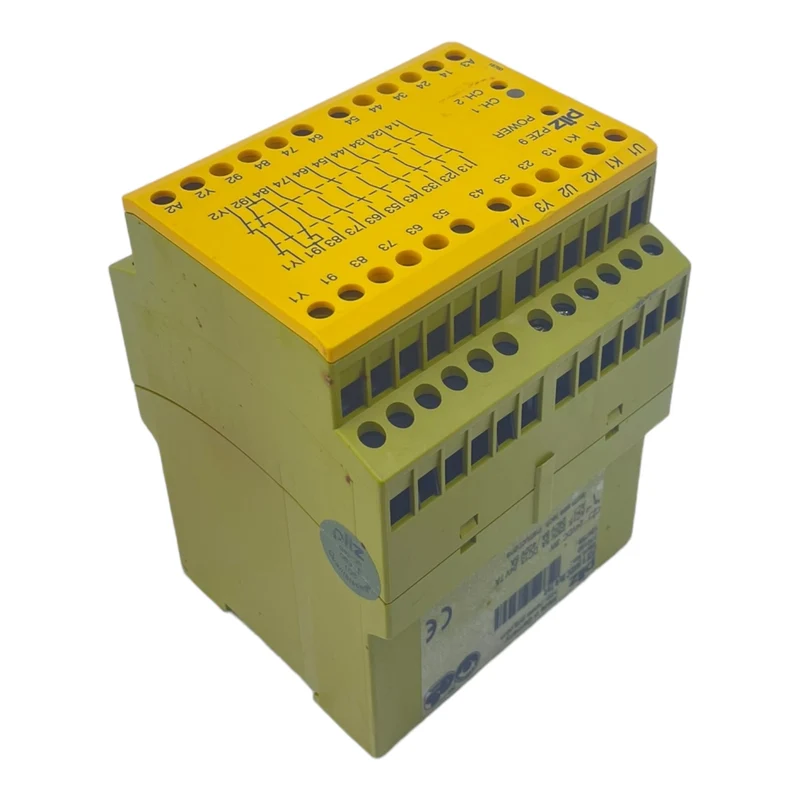 Pilz PZE 9 24VDC 8n/o 1n/c Sicherheitsrelais für industriellen Einsatz 774150