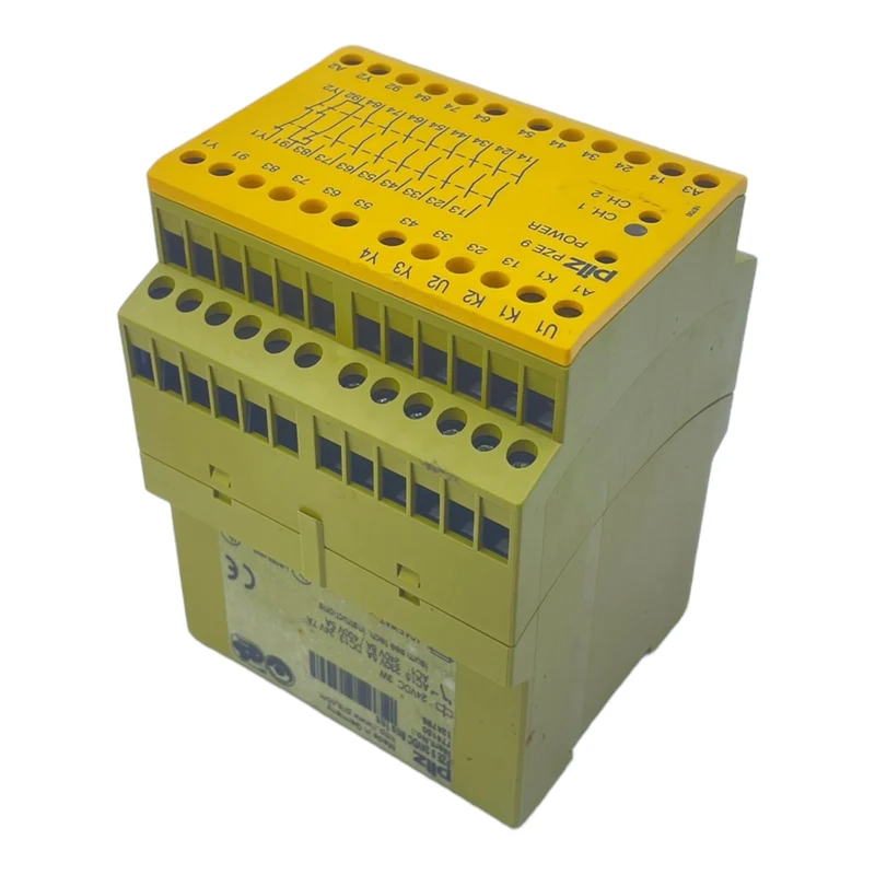 Pilz PZE 9 24VDC 8n/o 1n/c Sicherheitsrelais für industriellen Einsatz 774150