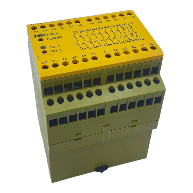 Pilz PZE 9 24VDC 8n/o 1n/c Sicherheitsrelais für industriellen Einsatz 774150