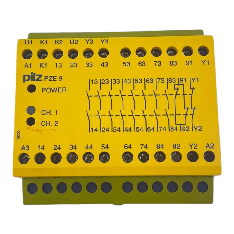 Pilz PZE 9 24VDC 8n/o 1n/c Sicherheitsrelais für industriellen Einsatz 774150