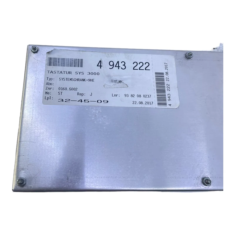 SCA SYS3000 Tastatur für industriellen Einsatz SCA SYS3000 Tastatur SYS3000