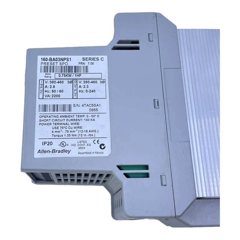 Allen Bradley 160-BA03NPS1 Geschwindigkeistregler für Industrie Einsatz 0,75kW