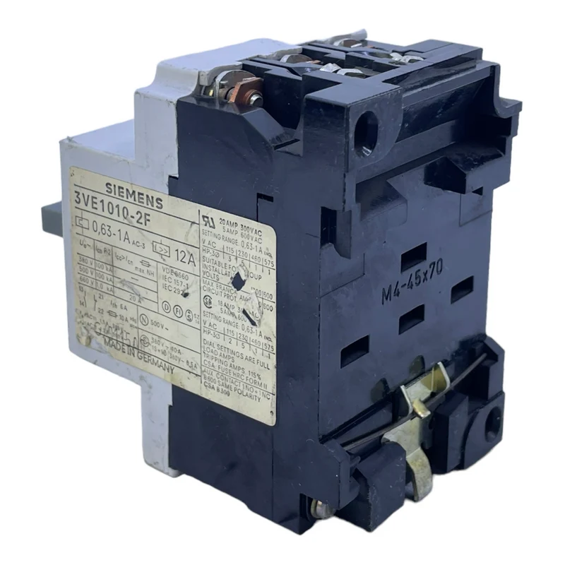 Siemens 3VE1010-2F Manueller Motorschutzschalter für industriellen Einsatz