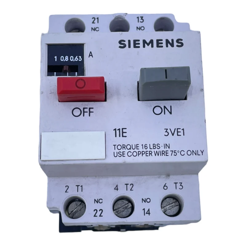 Siemens 3VE1010-2F Manueller Motorschutzschalter für industriellen Einsatz