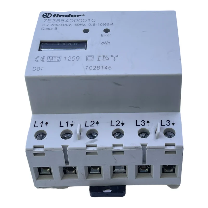Finder 7E3684000010 Drehstromzähler für industriellen Einsatz 3x230/400V Zähler