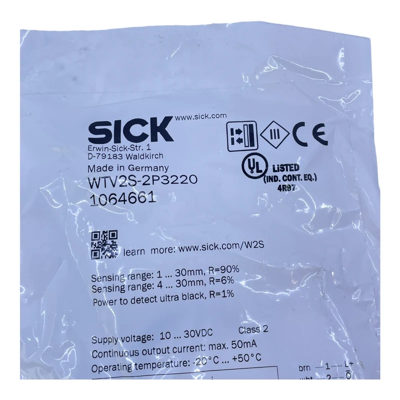 Sick WTV2S-2P3220 Miniatur-Lichtschranke für industriellen Einsatz 1064661