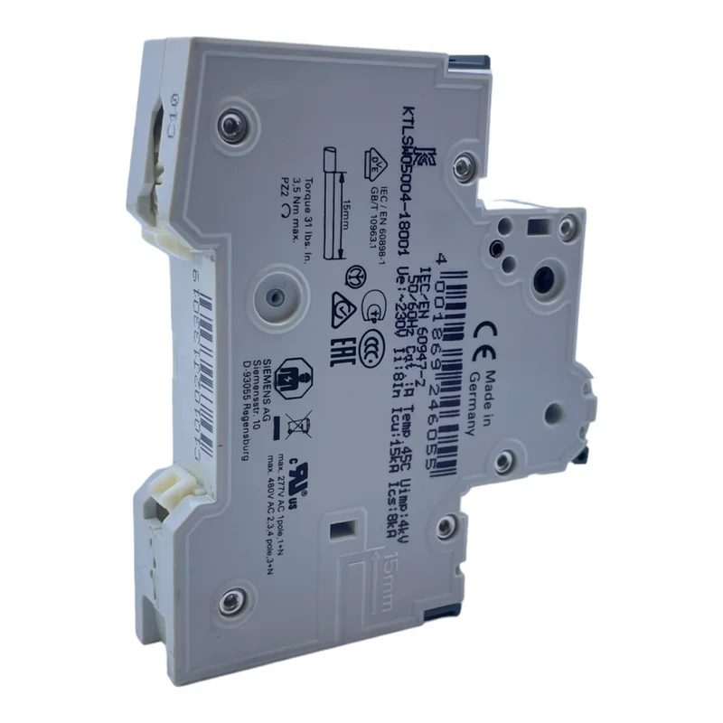 Siemens 5SY6110-7 Leistungsschutzschalter für Industriellen Einsatz 230/400V