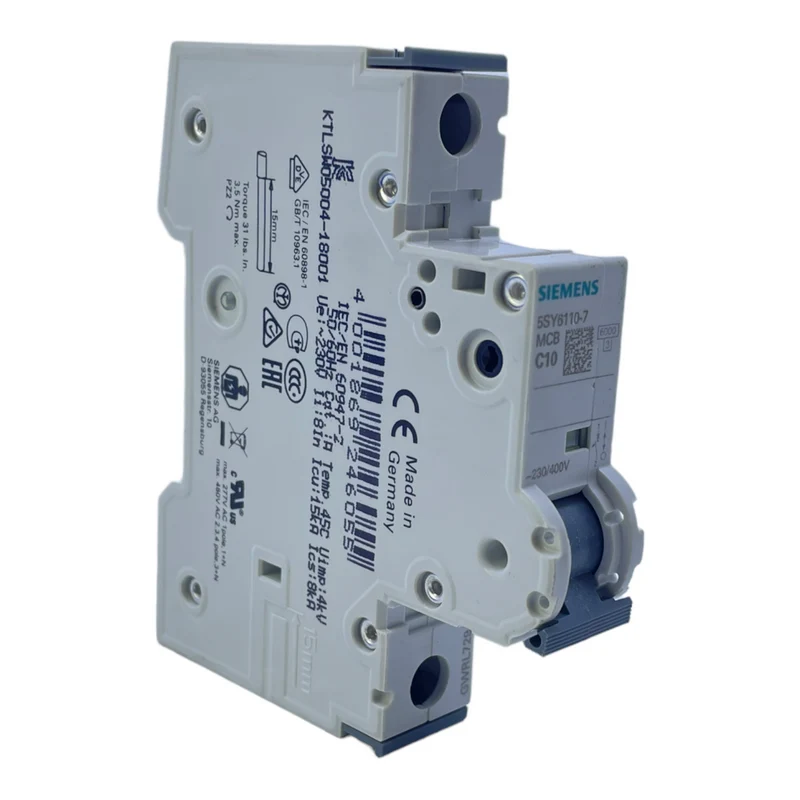 Siemens 5SY6110-7 Leistungsschutzschalter für Industriellen Einsatz 230/400V