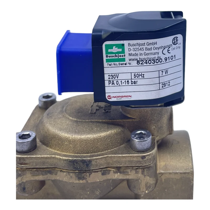 Buschjost 8240300.9101 Magnetventil für industriellen Einsatz Buschjost 230V