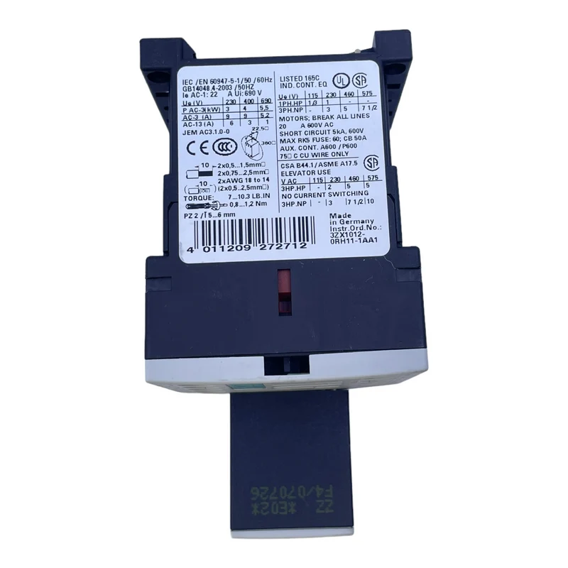 Siemens 3RT1016-1BB42 Leistungsschütz für industriellen Einsatz 24V DCSchütz