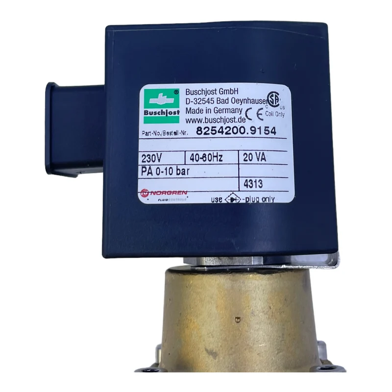 Buschjost 8254200.9145 Magnetventil für industriellen Einsatz 230V 40-60HZ