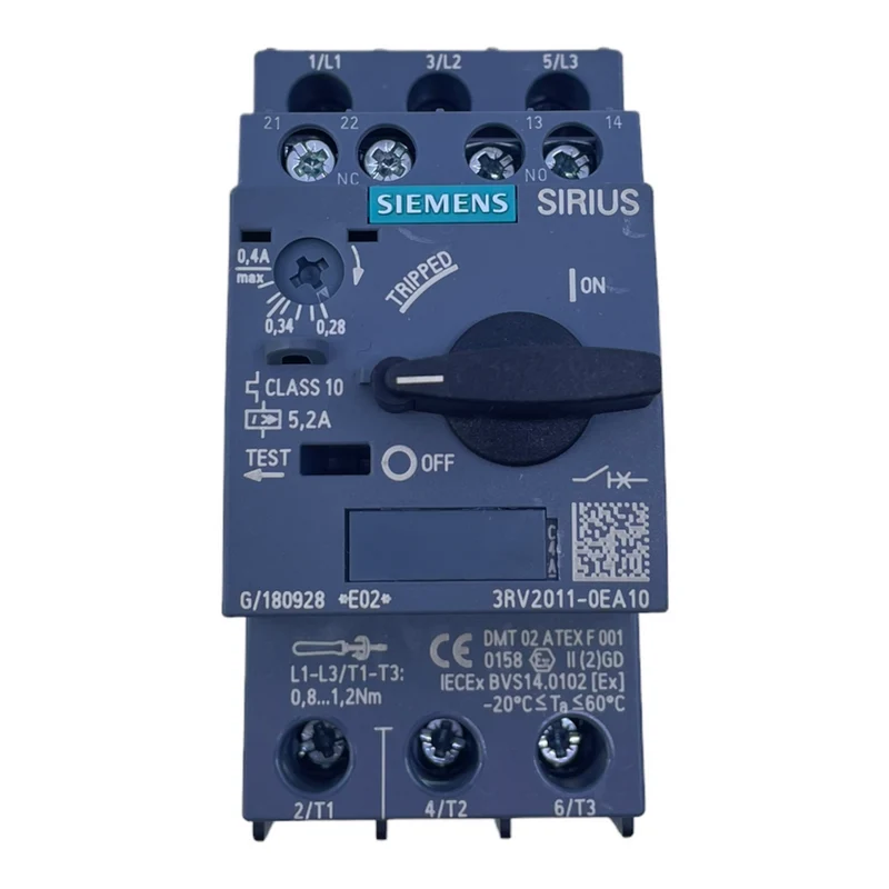 Siemens 3RV2011-0EA10 Leistungsschalter für industriellen Einsatz 0,4A Siemens