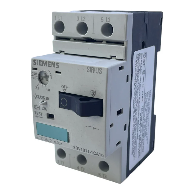 Siemens 3RV1011-1CA10 Leistungsschalter für industriellen Einsatz 2,5A 50/60Hz