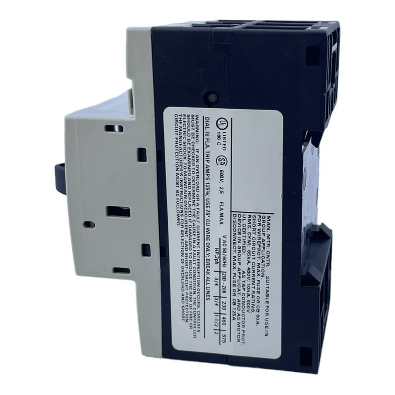 Siemens 3RV1011-1CA10 Leistungsschalter für industriellen Einsatz 2,5A 50/60Hz