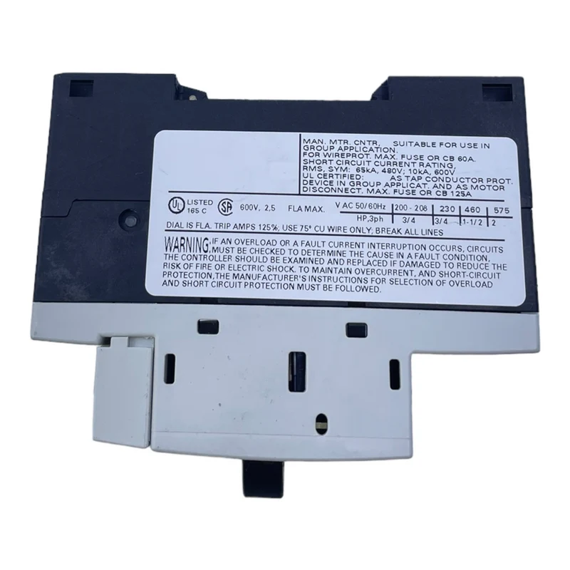 Siemens 3RV1011-1CA10 Leistungsschalter für industriellen Einsatz 2,5A 50/60Hz