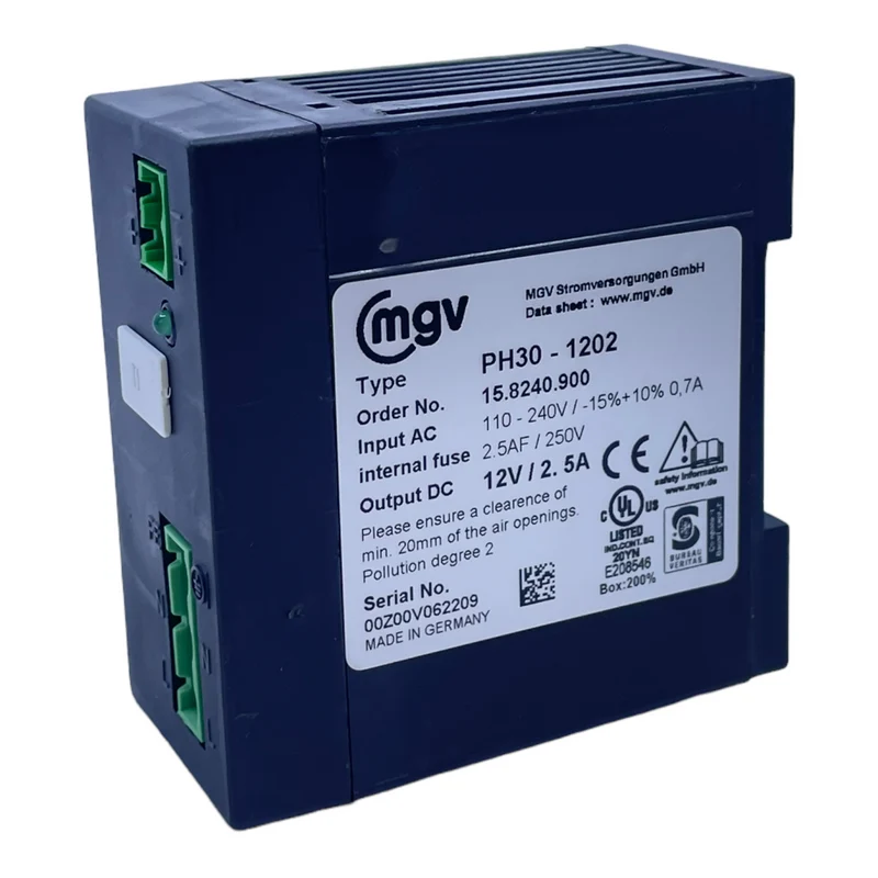 MGV PH30-1202 Stromversorgung für industriellen Einsatz 110-240V 12V/2,5A MGV