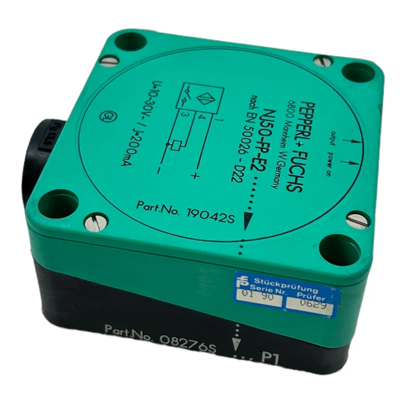 Pepperl+Fuchs NJ50-FP-E2 Induktiver Sensor 08276S für industriellen Einsatz