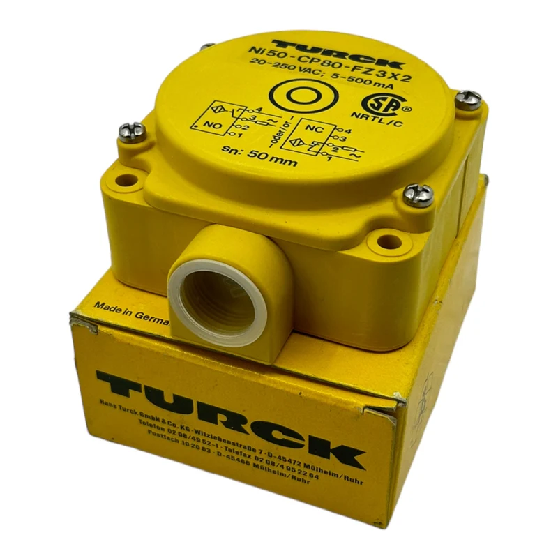 Turck Ni50-CP80-FZ3X2 Induktiver Sensor für industriellen Einsatz 20-250V AC
