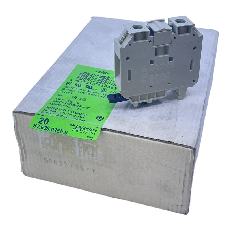 Wieland 57.535.0155.0 Durchgangsklemme 57.535.0155.0 Klemme VE:20stk/pcs