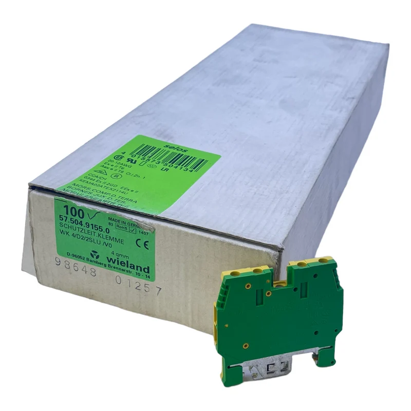 Wieland 57.504.9155.0 Schutzleiterklemme 57.504.9155.0 Klemme VE:100stk/pcs