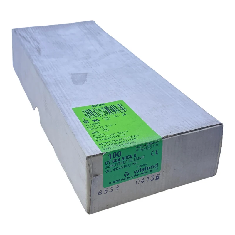 Wieland 57.504.9155.0 Schutzleiterklemme 57.504.9155.0 Klemme VE:100stk/pcs