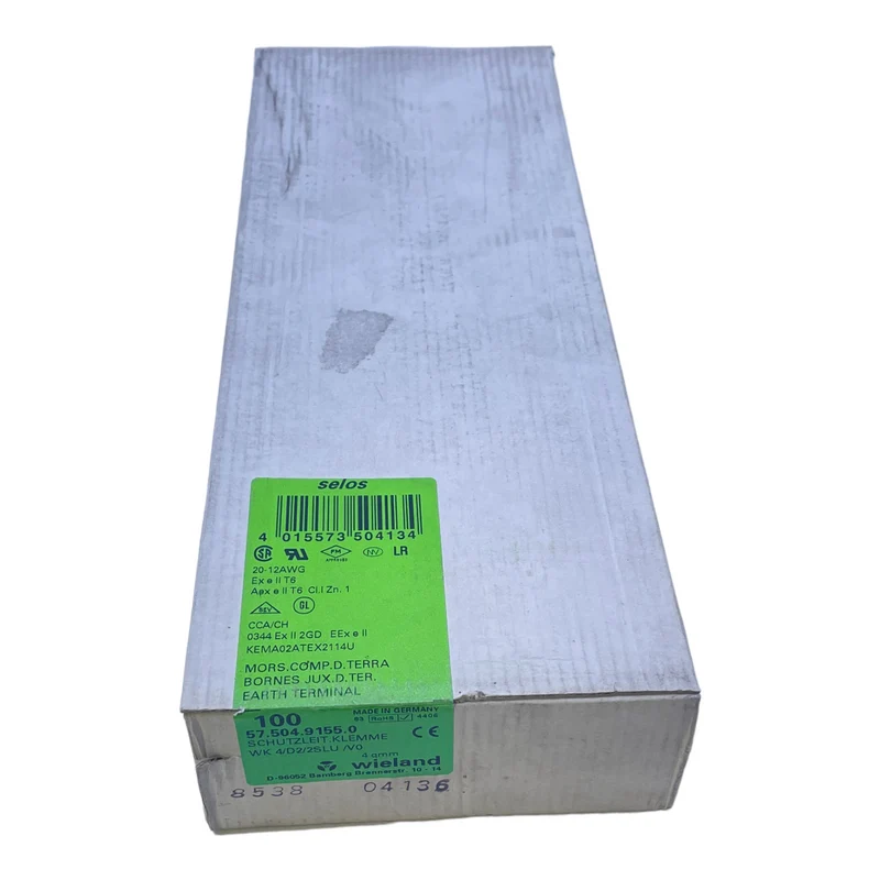 Wieland 57.504.9155.0 Schutzleiterklemme 57.504.9155.0 Klemme VE:100stk/pcs
