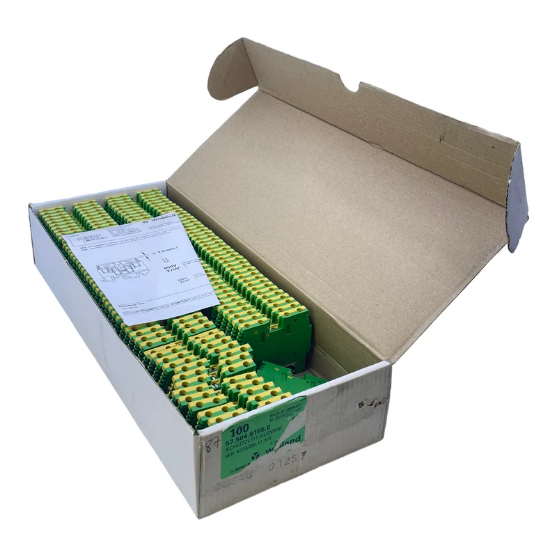 Wieland 57.504.9155.0 Schutzleiterklemme 57.504.9155.0 Klemme VE:87stk/pcs