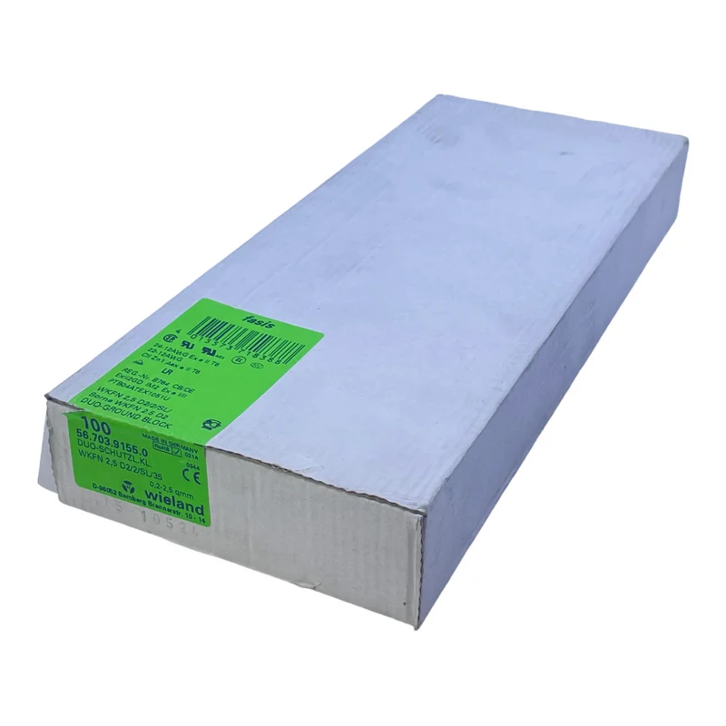 Wieland 56.703.9155.0 Duo-Schutzleiterklemme 56.703.9155.0 VE:100stk/pcs
