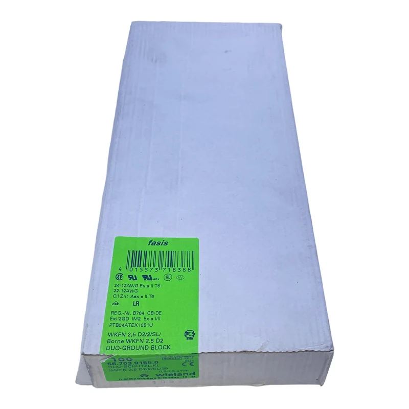 Wieland 56.703.9155.0 Duo-Schutzleiterklemme 56.703.9155.0 VE:100stk/pcs