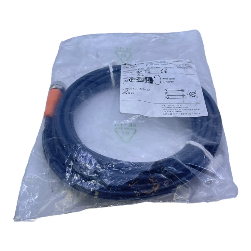 Ifm EVC002 Nschlusskabel Elektromotor für industriellen Einsatz 250V AC 300V DC
