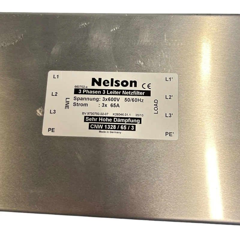 Nelson 660702 Netzfilter 3 Phasen für industriellen Einsatz 3x600V 50/60Hz