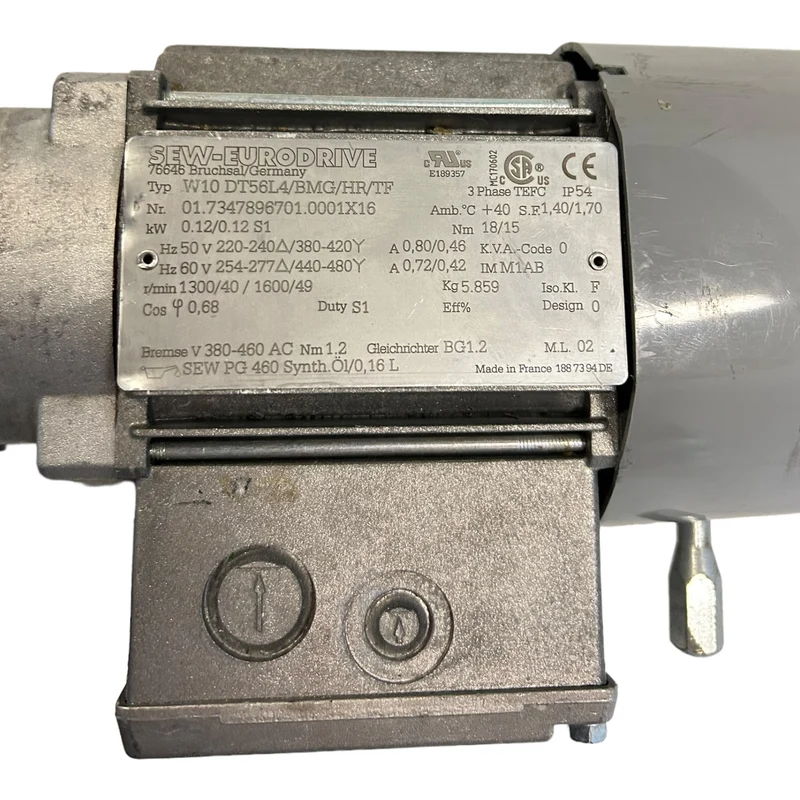 SEW W10DT56L4/BMG/HR/TF Getriebemotor 0,12kW Getriebemotor für Industrie Einsatz